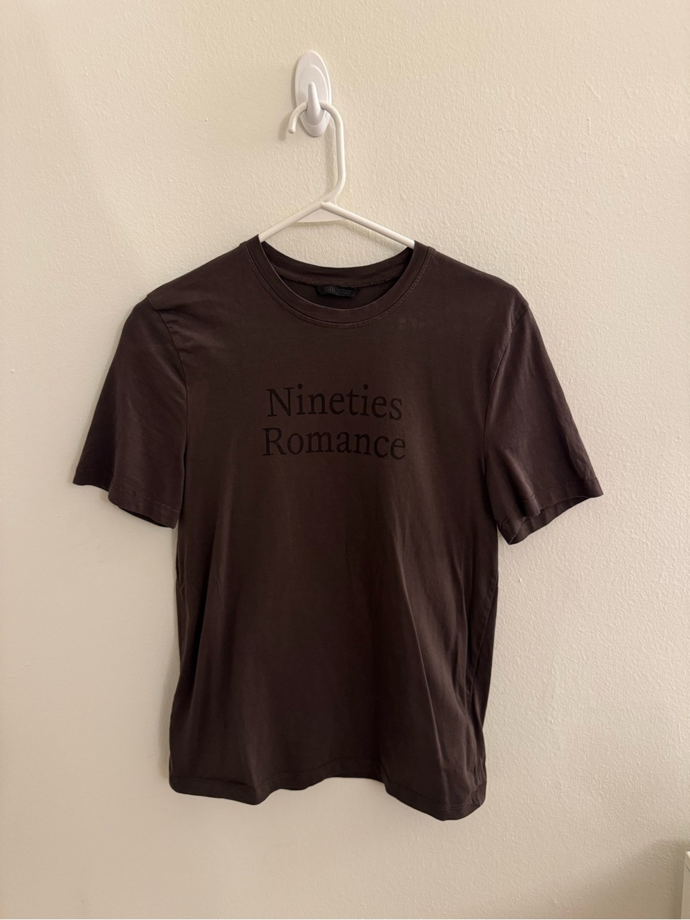 Zara Nineties Romance Women’s Brown Graphic Tee
